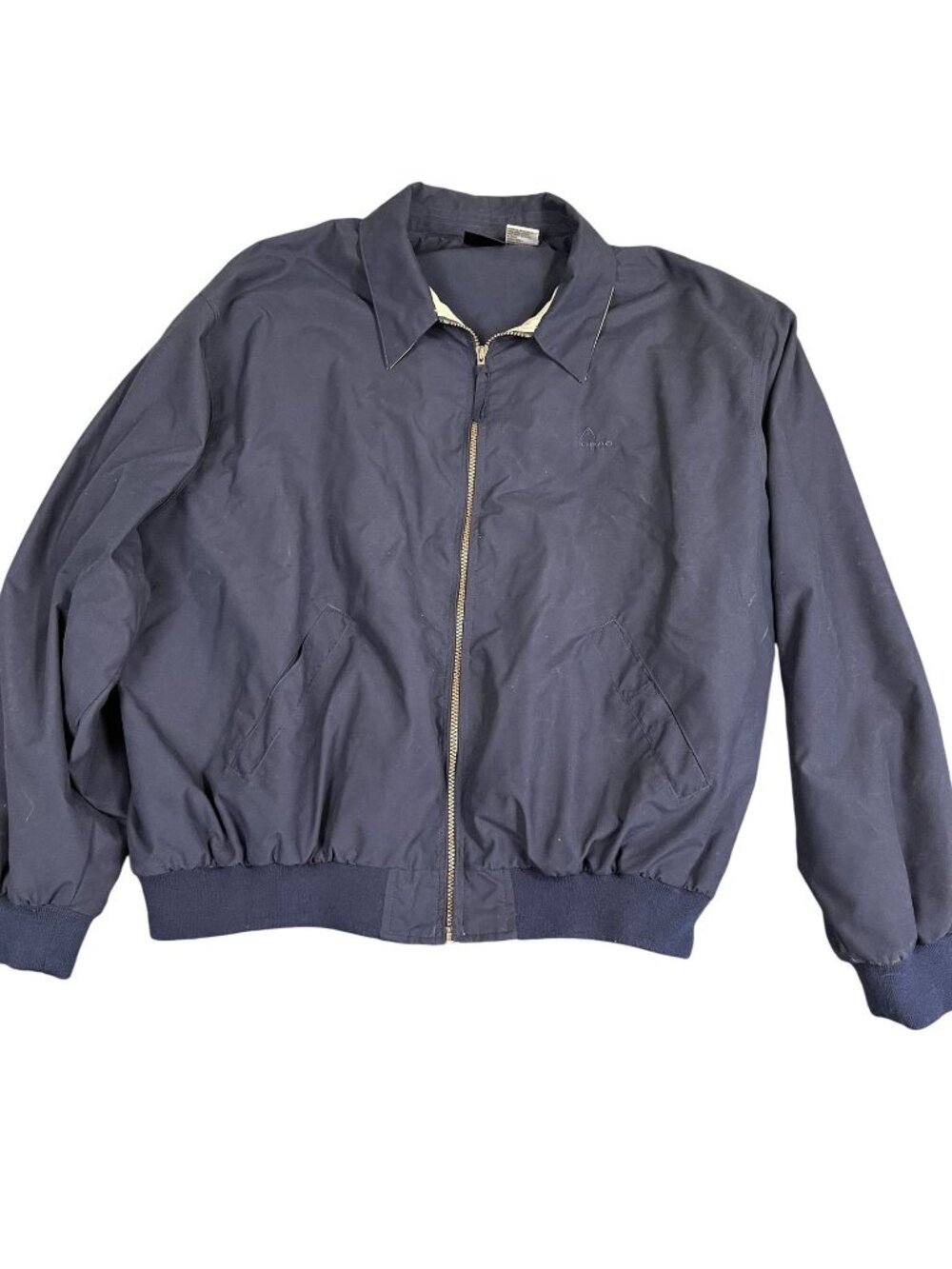 Head Mens Navy Blue Full Zip Jacket XXL Ribbed Cuffs Embroidered Logo